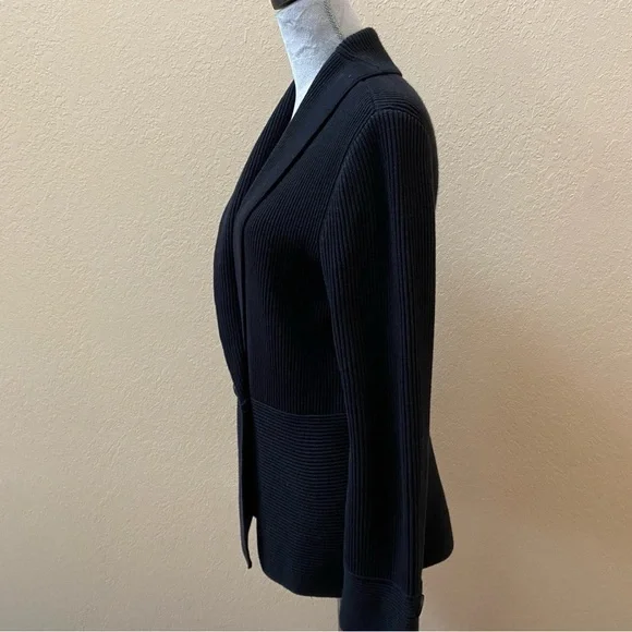 EUC Sophisticated Thick Sweater Cardigan Black L - Picture 2 of 11